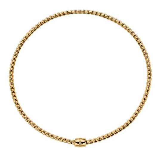 FOPE SOLO Flex'it Diamond Necklace - Yellow Gold