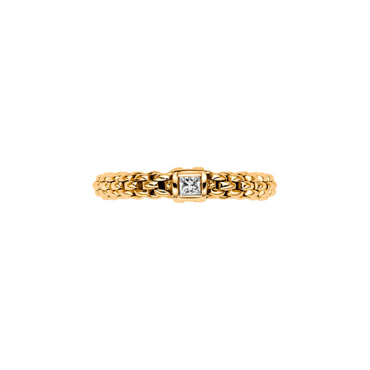 FOPE Souls Flex'it Diamond Ring - Yellow Gold