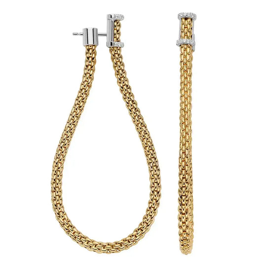 FOPE Essentials Diamond Hoop Earrings