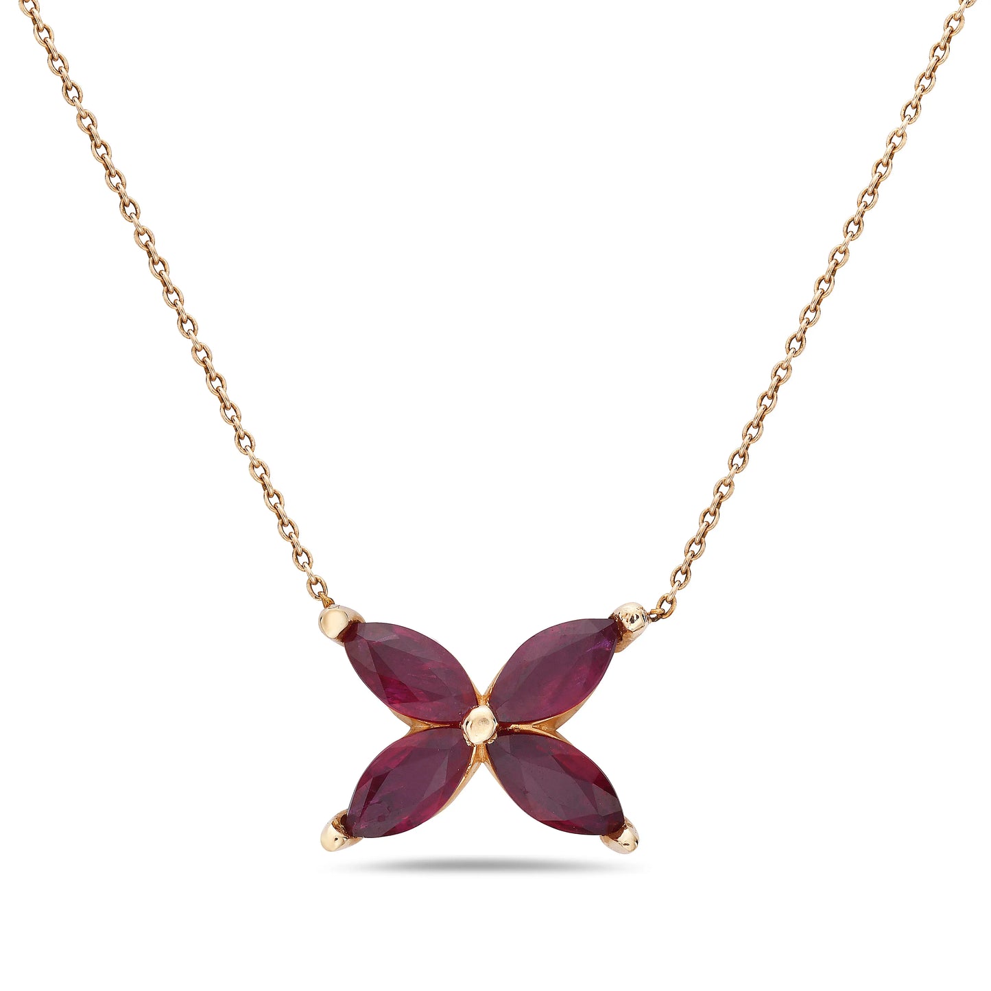 Gemma Couture 14kt Yellow Gold Mariposa Ruby Pendant 1.30 cts