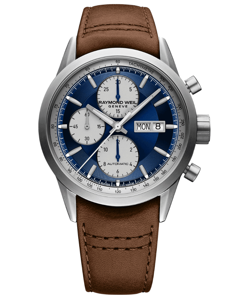 Raymond Weil Freelancer Men's Chronograph Brown Strap