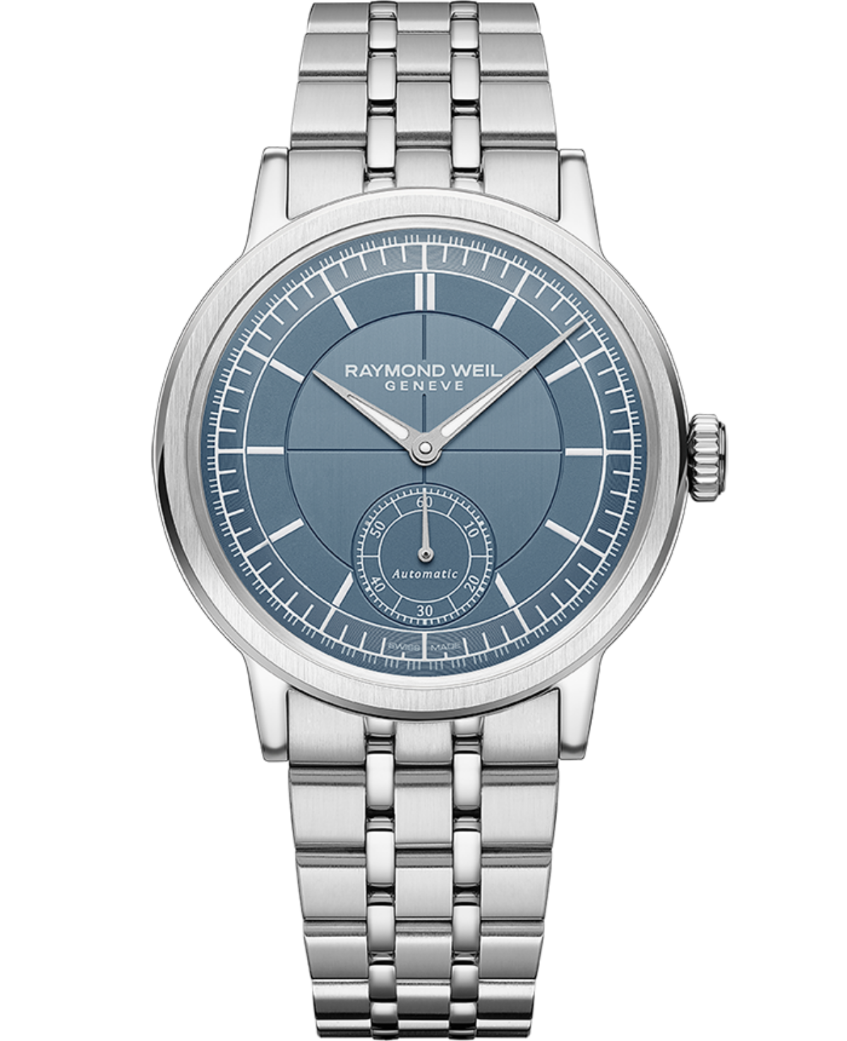 Raymond Weil Millesime Men's Automatic Denim Blue Dial Bracelet Watch, 39.5mm