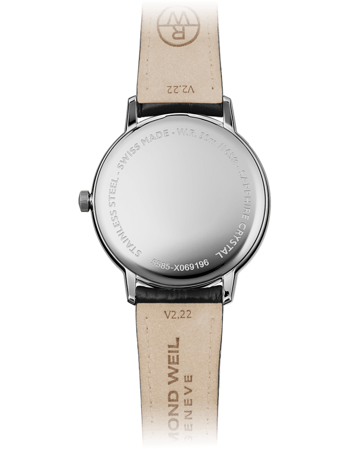 Raymond Weil Toccata Men's Quartz White Dial Leather Strap Watch, 42mm