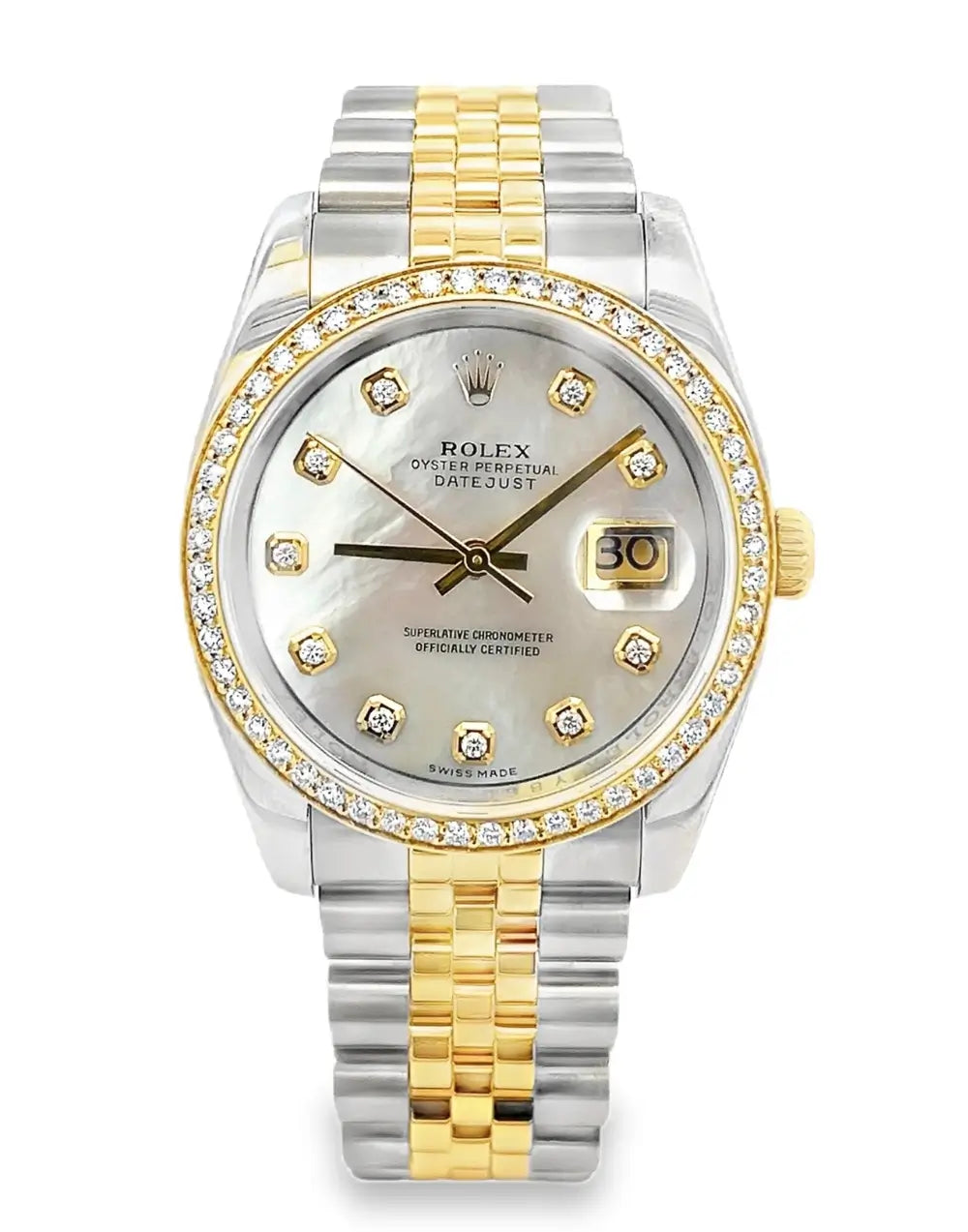 Rolex Datejust Jubilee 18K Yellow Gold and Stainless Steel Automatic Watch, 36mm