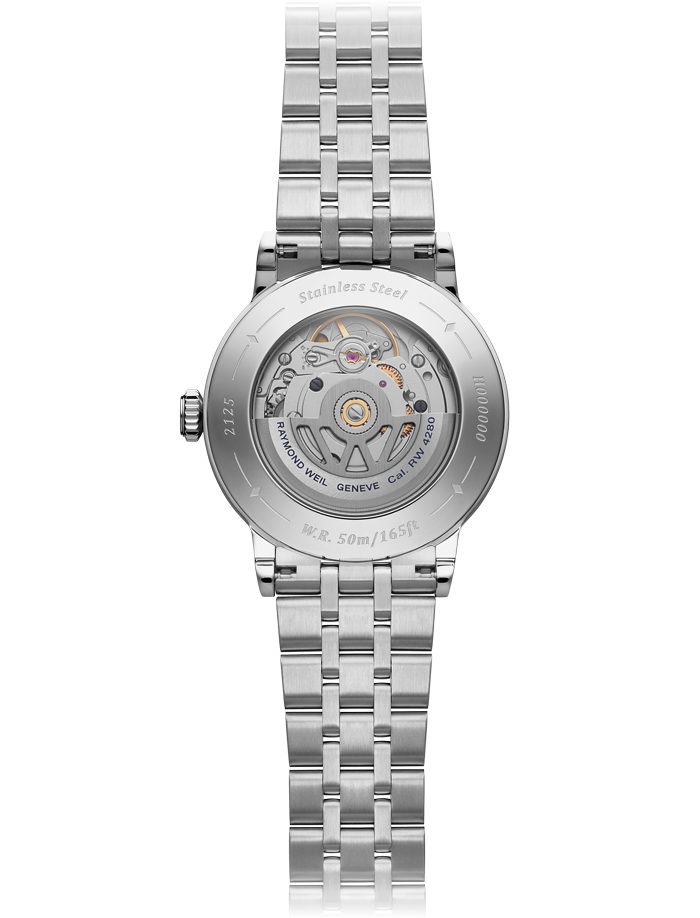 Raymond Weil Millesime Automatic Central Seconds Diamonds Bracelet Watch, 35mm
