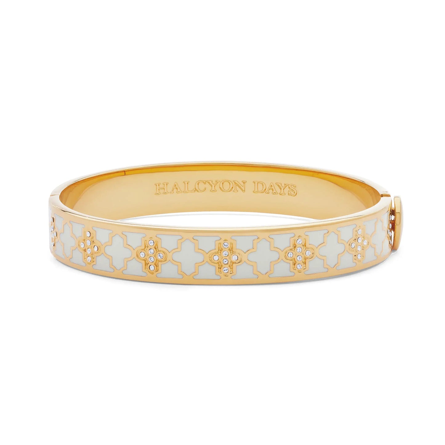 Halcyon Days Agama Sparkle Cream/Clear Bangle