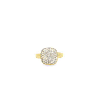 Raymond Mazza 14k Yellow Gold Sugar Cube Ring