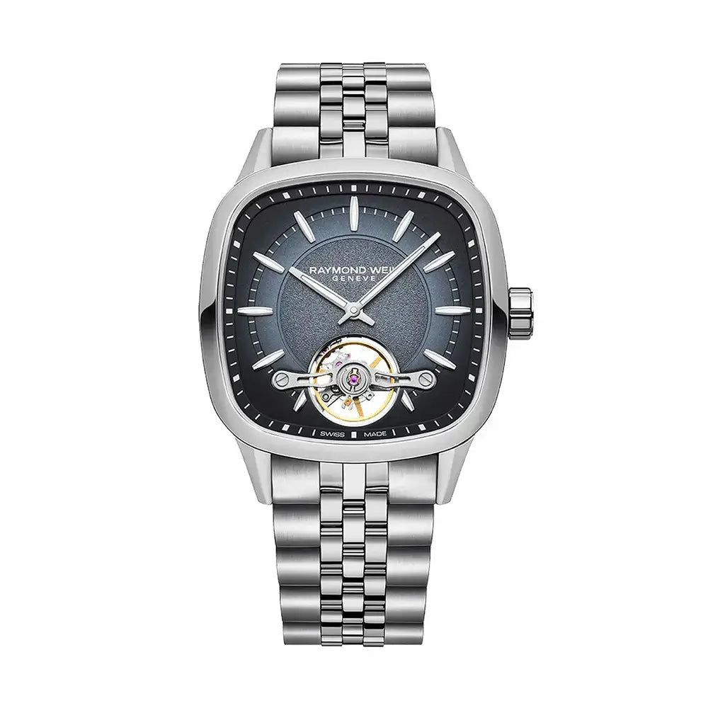 Raymond Weil Freelancer Men's Calibre RW1212 Automatic Blue Dial Bracelet Watch, 40mm