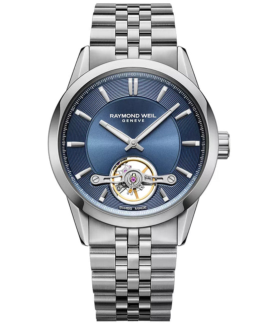 Raymond Weil Freelancer Men's Automatic Blue Dial Bracelet Watch, 42.5mm