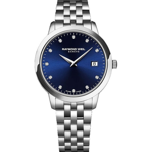 Raymond Weil Toccata Ladies Blue Dial Diamond Quartz Watch