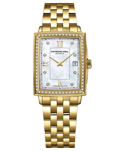 Raymond Weil Ladies Yellow Mother of Pearl Toccata Diamond Quartz Watch