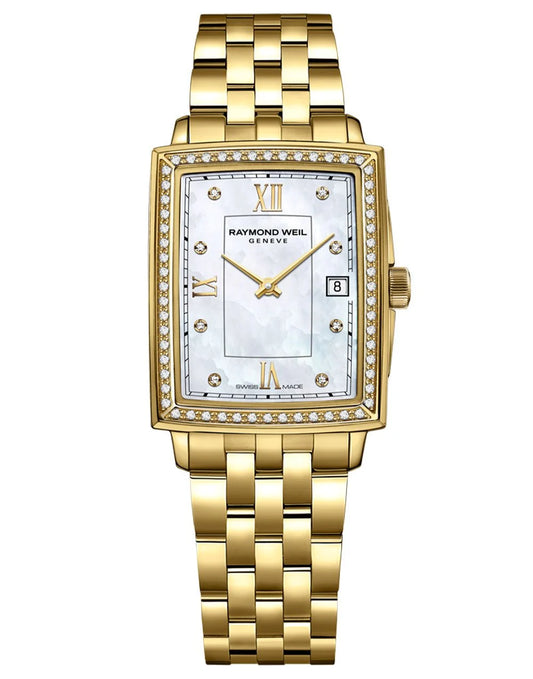 Raymond Weil Ladies Yellow Mother of Pearl Toccata Diamond Quartz Watch
