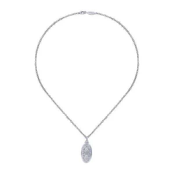 Gabriel & Co. Sterling Silver and Diamond Necklace