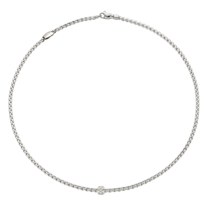 FOPE EKA DIAMOND NECKLACE - WHITE GOLD