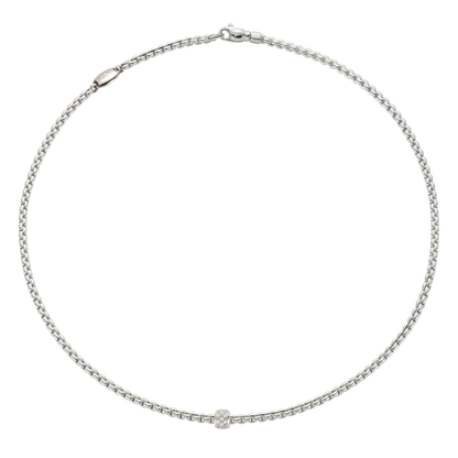 FOPE EKA DIAMOND NECKLACE - WHITE GOLD
