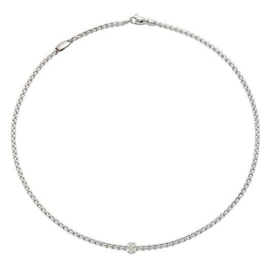 FOPE EKA DIAMOND NECKLACE - WHITE GOLD