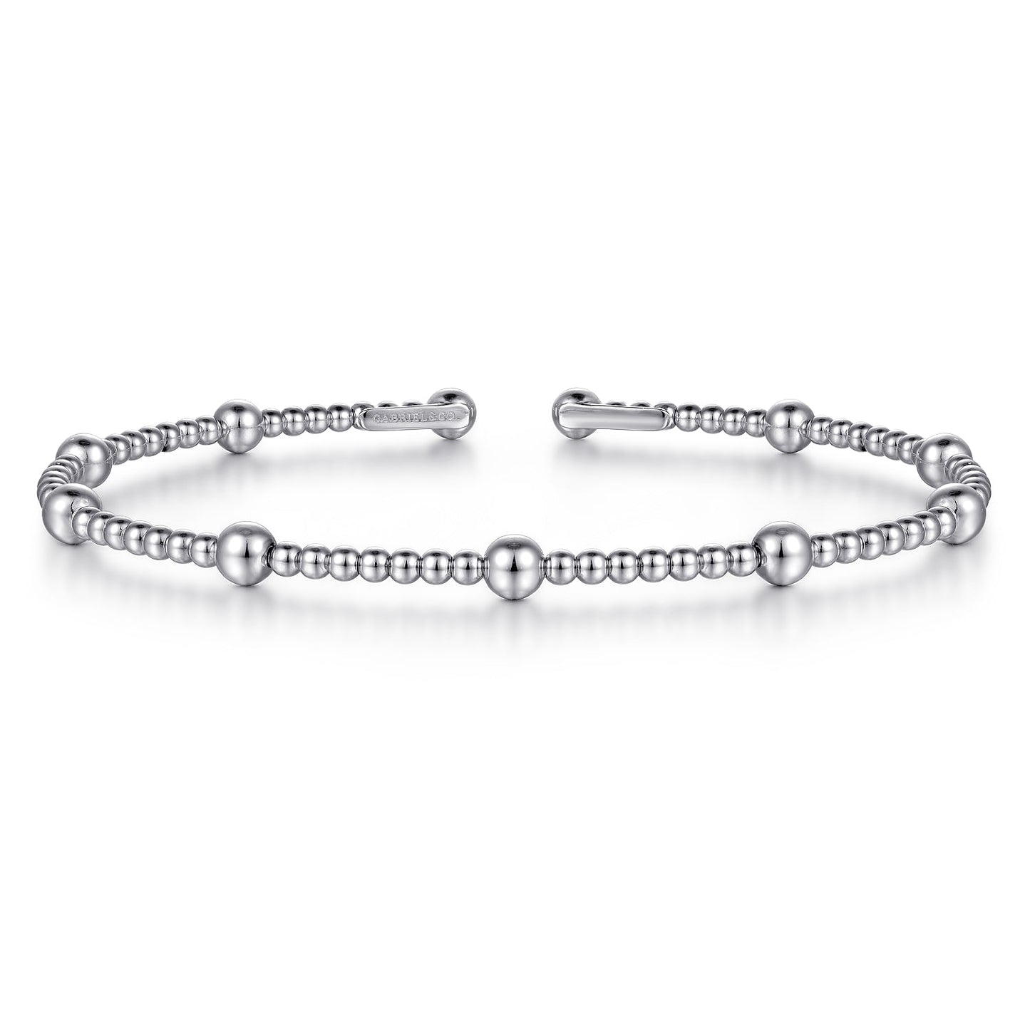 Gabriel & Co. 14K White Gold Bujukan Split Bangle 5.75"