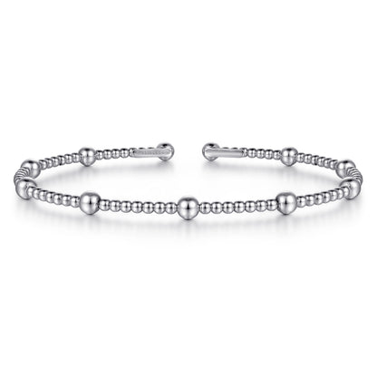Gabriel & Co. 14K White Gold Bujukan Split Bangle 5.75"