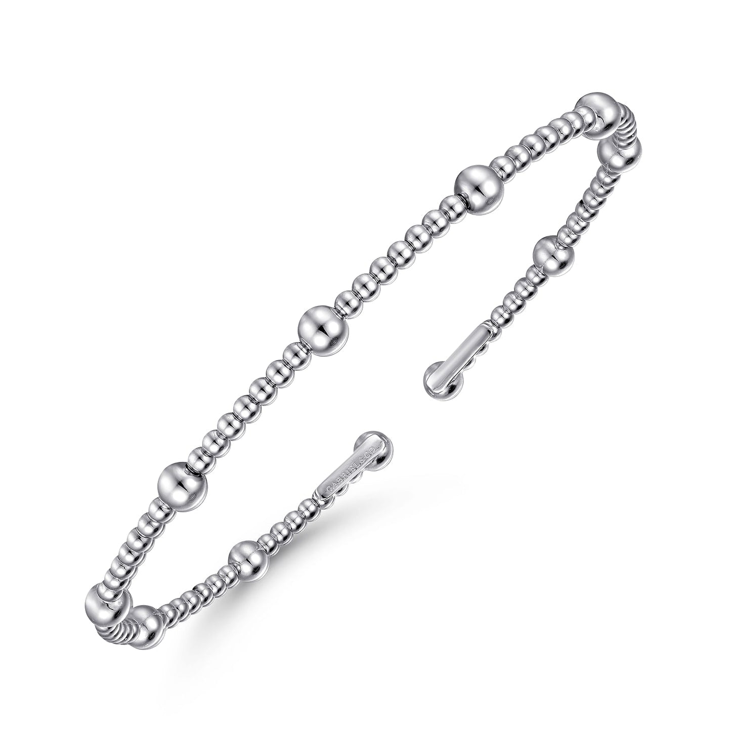 Gabriel & Co. 14K White Gold Bujukan Split Bangle 5.75"