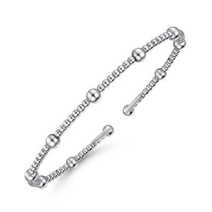 Gabriel & Co. 14K White Gold Bujukan Split Bangle 5.75"