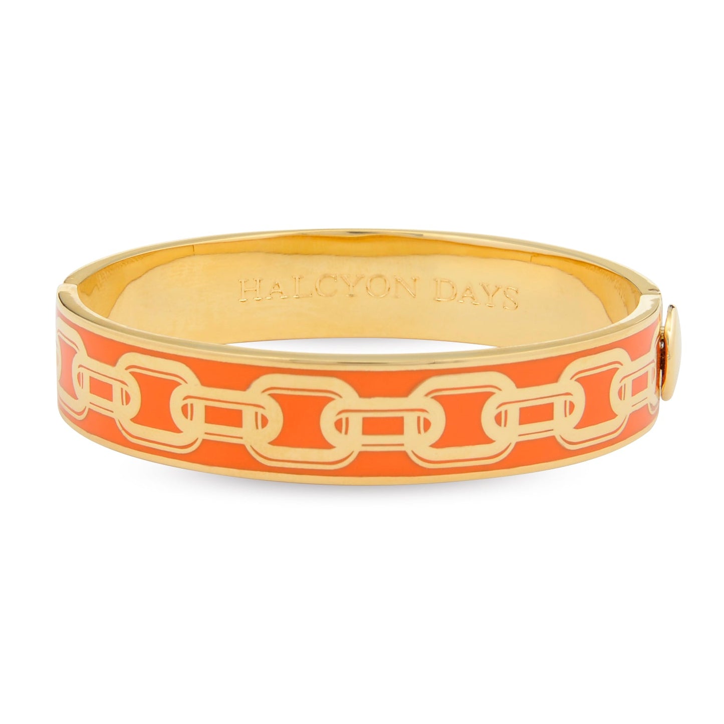 Halcyon Days Chain Orange & Gold Bangle