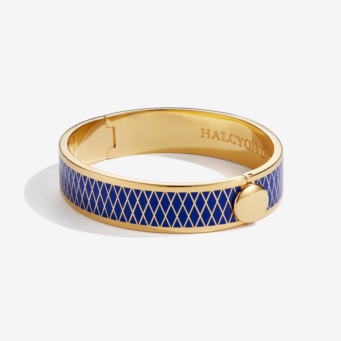 Halcyon Days Parterre Deep Cobalt & Gold Bangle