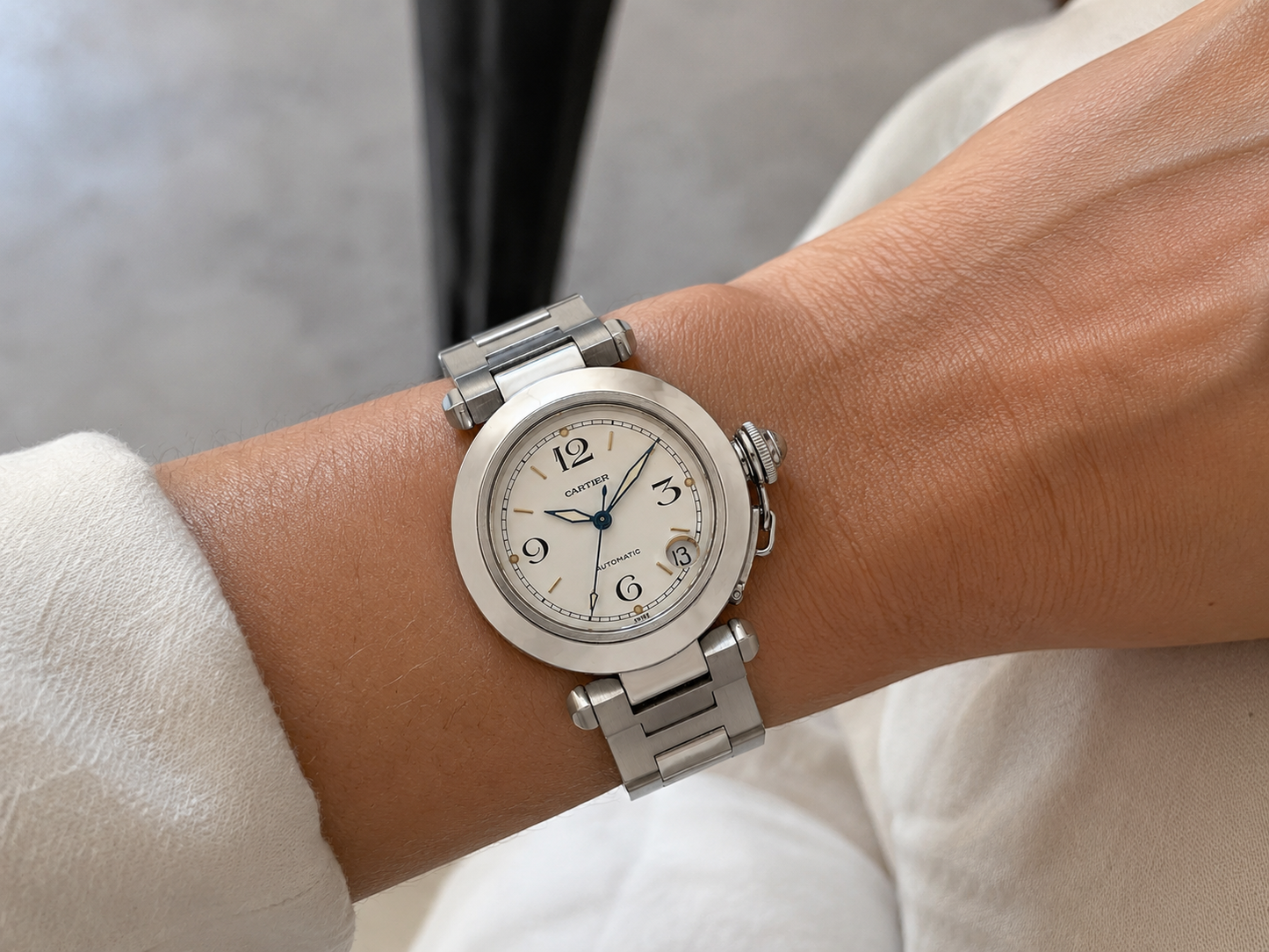 Cartier Pasha 35mm Stainless Steel Automatic Watch Ref. 2324