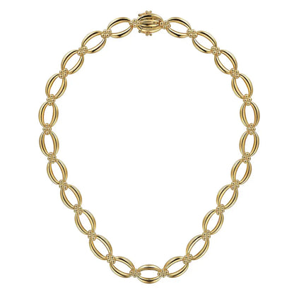 Gabriel & Co. 14K Yellow Gold Oval Link Chain Necklace