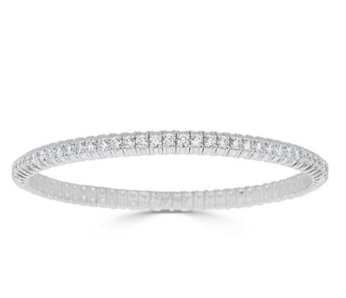 Zydo Italy 18Kwg 3.25ct Dia Stretch Bracelet