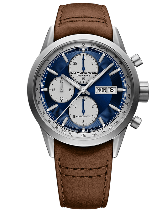 Raymond Weil Freelancer Men's Chronograph Brown Strap