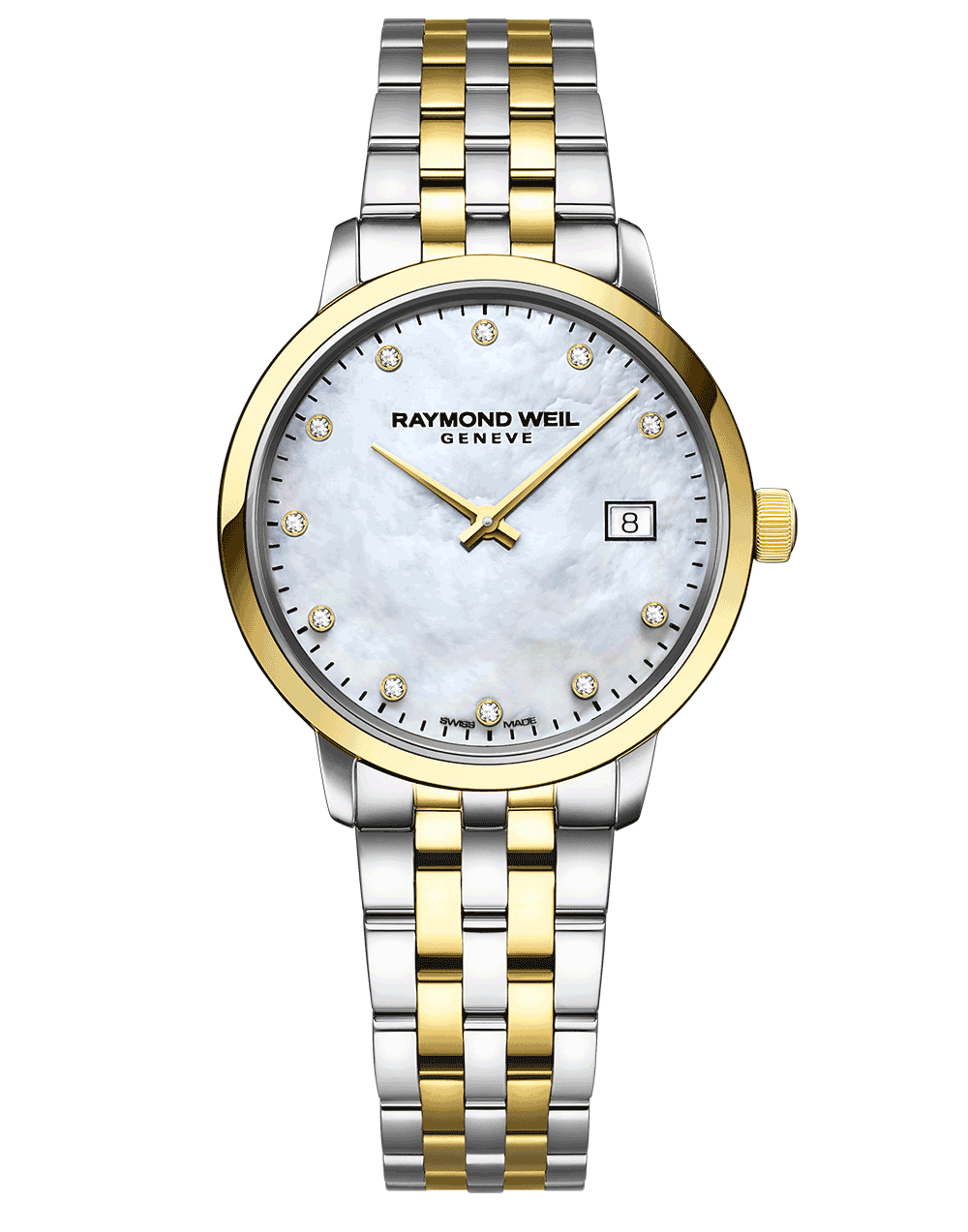 Raymond Weil Toccata Ladies Two-tone Gold Diamond Quartz Watch