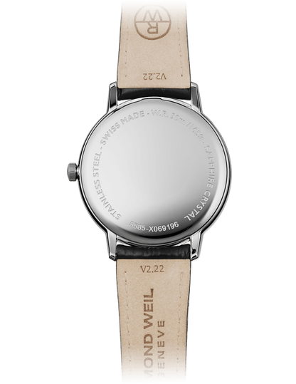 Raymond Weil Toccata Men's Quartz White Dial Leather Strap Watch, 42mm