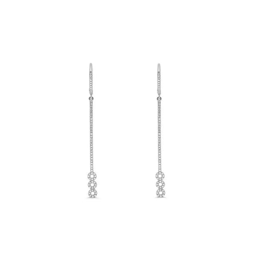 Roman & Jules 14k Yellow Gold Diamond Drop Earrings