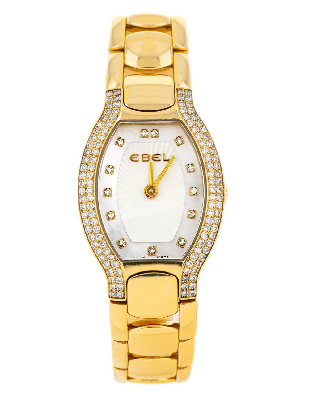 Ebel Mini Beluga Tonneau 18K Yellow Gold Quartz Watch, 14mm