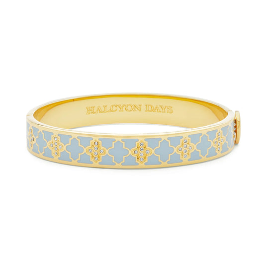Halcyon Days Agama Sparkle Gold Hinged Bangle