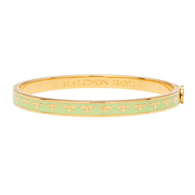 Halcyon Days Skinny Bee Meadow & Gold Bangle