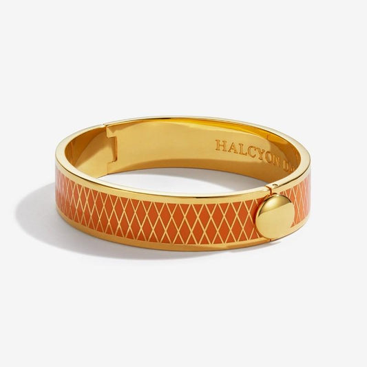 Halcyon Days Parterre Orange & Gold Bangle