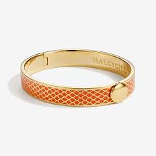 Halcyon Days Salamander Orange & Gold Bangle