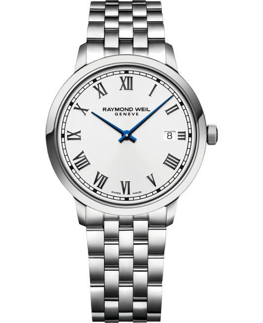 Raymond Weil Toccata Men's Quartz White Dial Bracelet Watch, 39mm